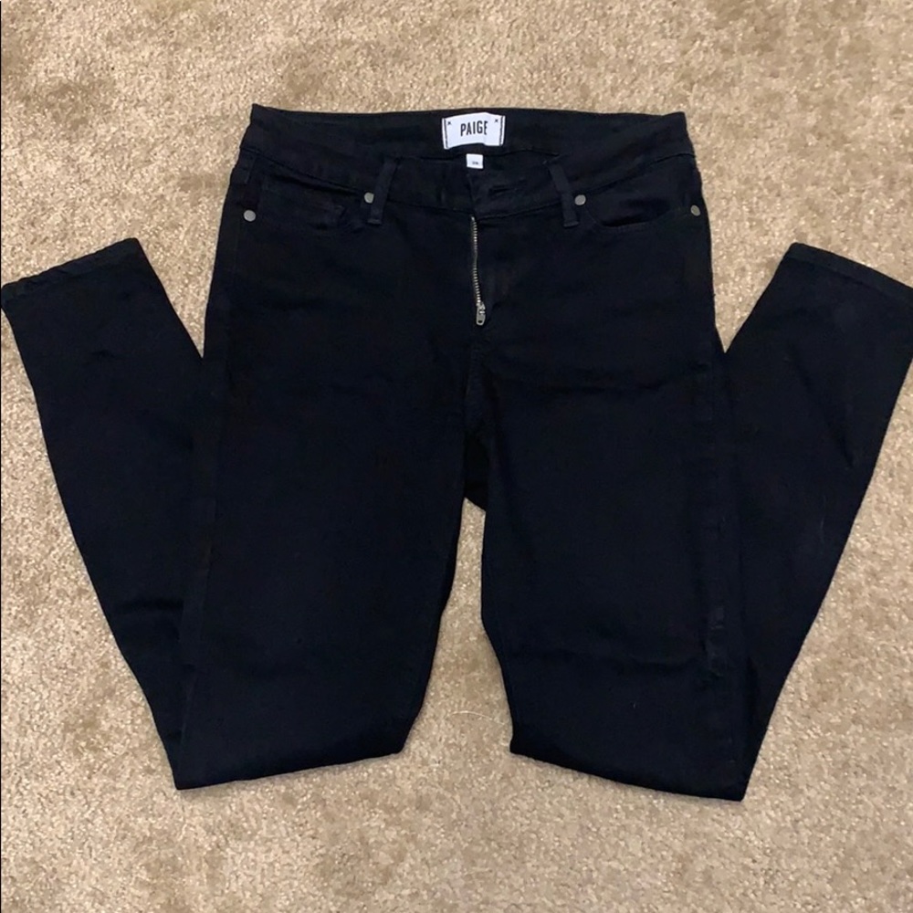 Paige black denim jeans
